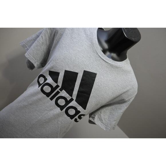 Adidas Gym Shirt Amplifier Performance Gray Short Sleeve Athletic Mens Size XL - Picture 4 of 7